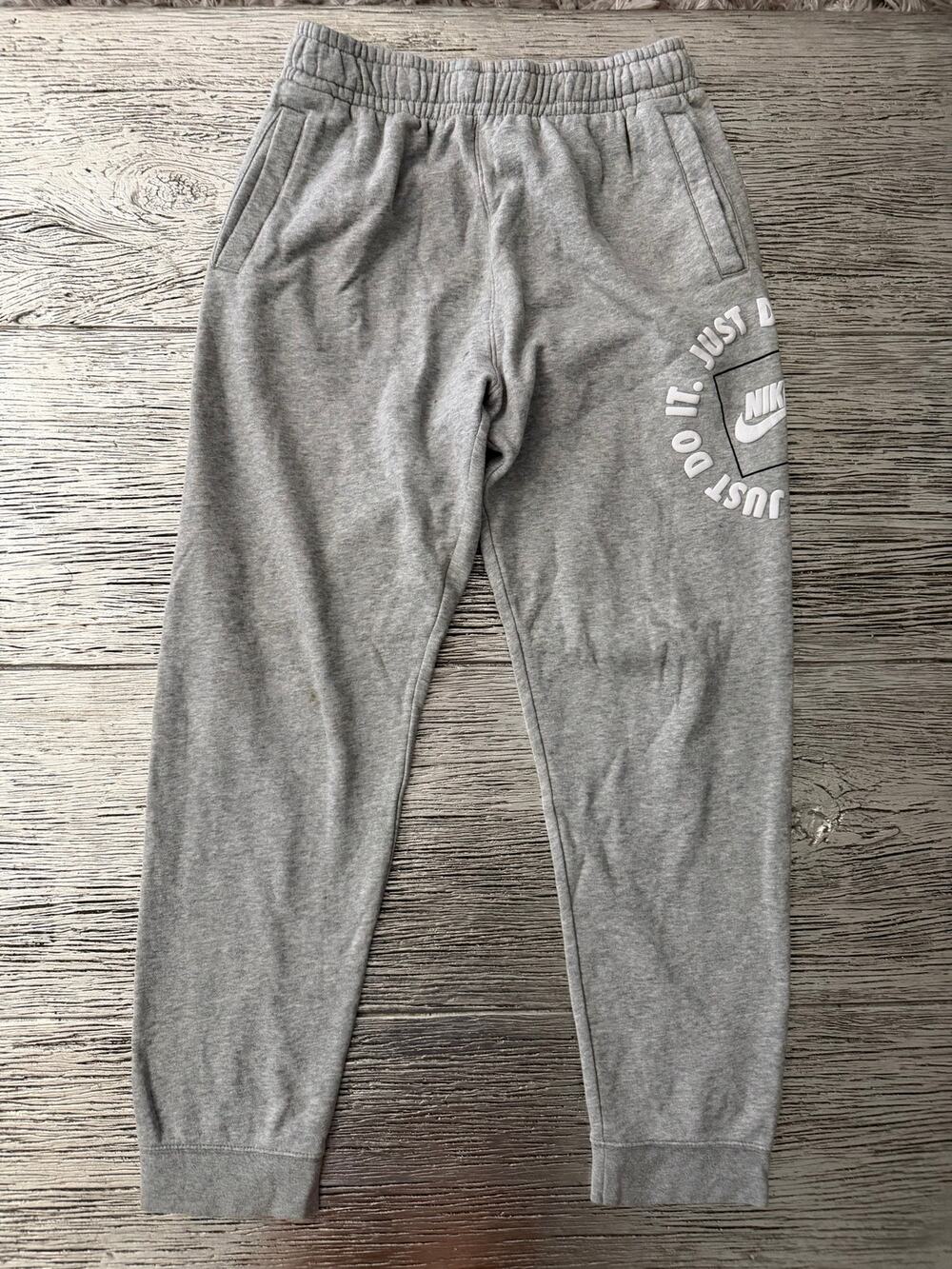 Nike Kids' Gray Jogger Sweatpants - Comfortable Everyday Bottoms size XL